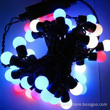 Holiday Light with Ball Decoration, 10m with 100 RGB Color Changing LED, Connectable